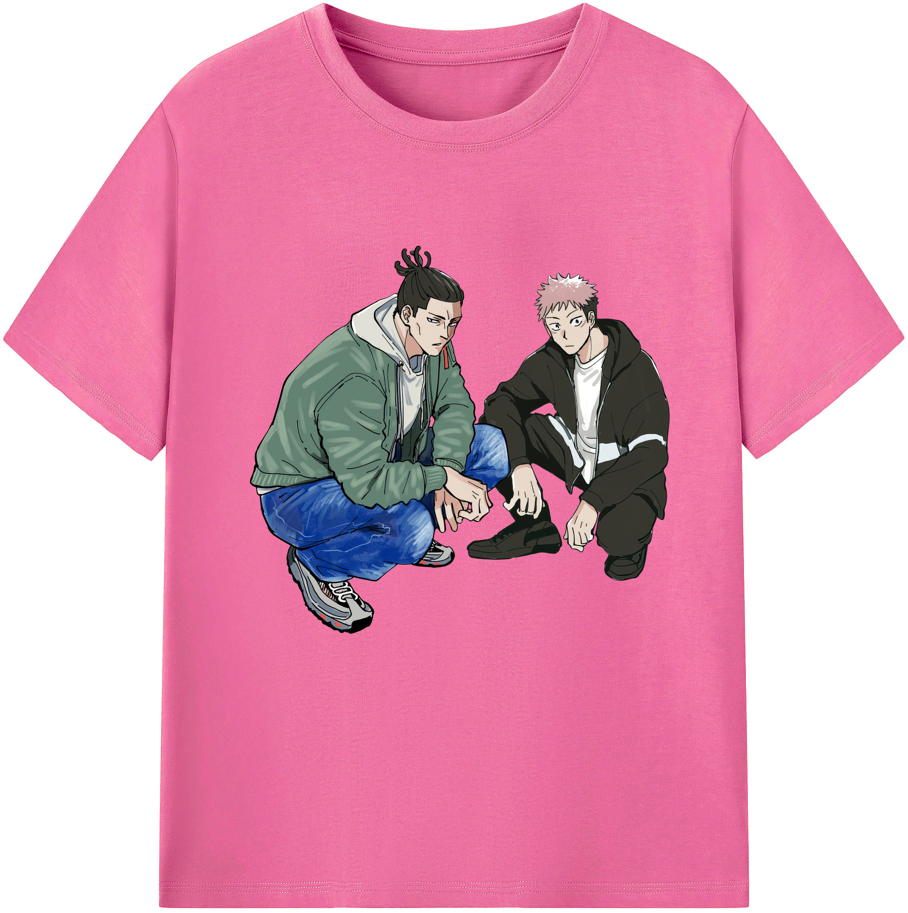 （画像用） 呪術廻戦 Jujutsu Kaisen レディースカジュアルプリントTシャツ（綿100％）